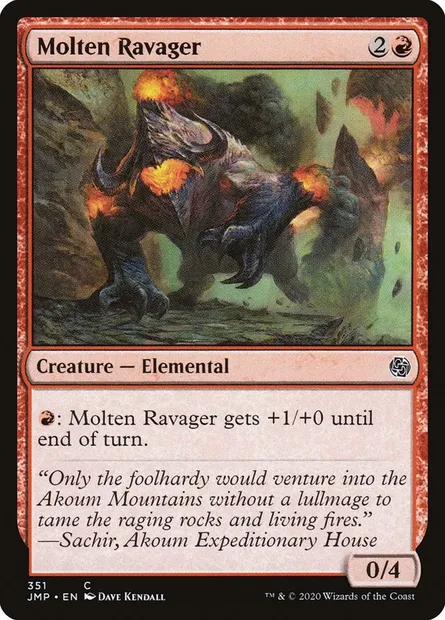 Molten Ravager, Magic card JMP 351 — Jumpstart set