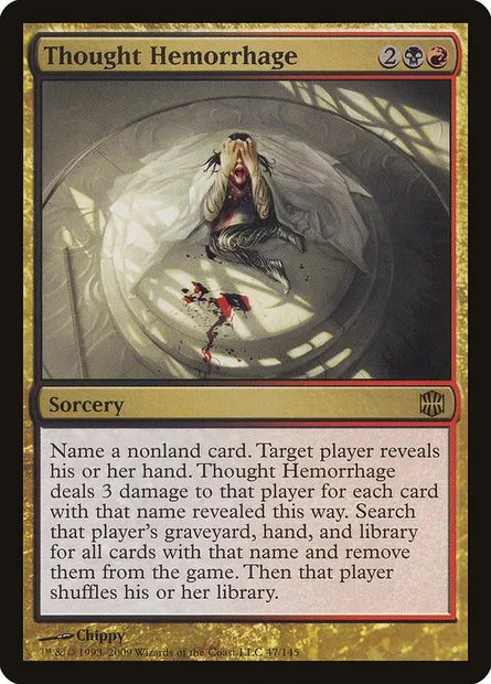 Thought Hemorrhage, Magic card ARB 47 — Alara Reborn set