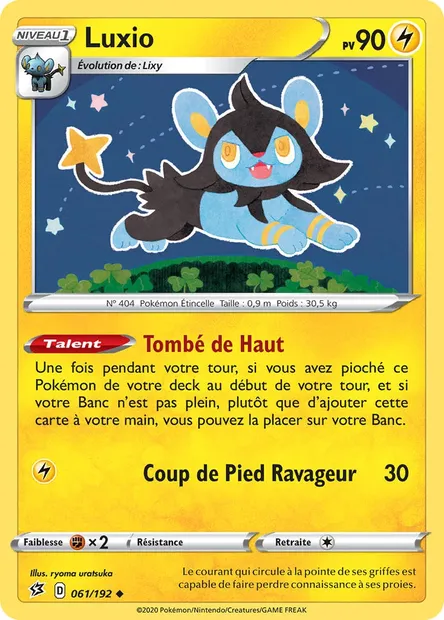 Luxio, carte Pokémon RCL 61 — extension Clash des Rebelles