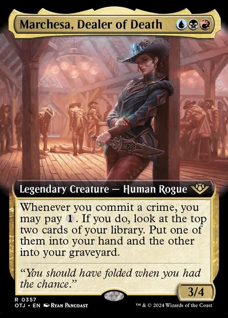Marchesa, Dealer of Death, Magic card OTJ 357 — Outlaws of Thunder Junction set