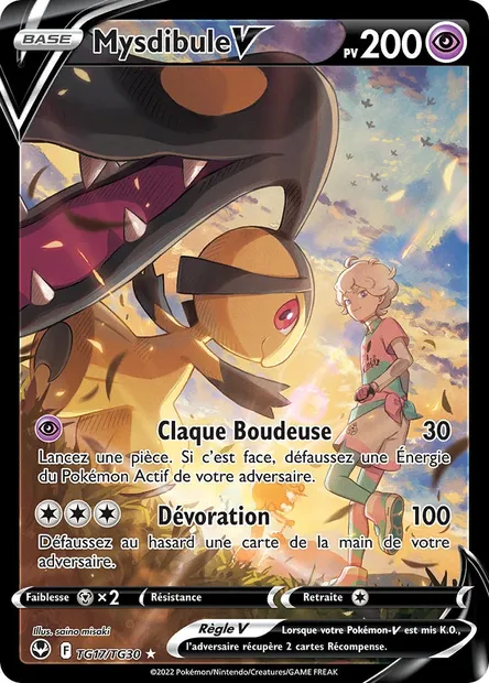 Mysdibule V, carte Pokémon SIT TG17 — extension Tempête Argentée