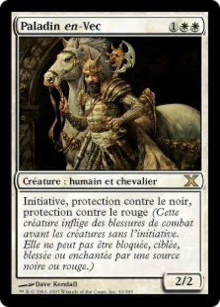 Paladin en-Vec, carte Magic 10E 32 — extension Dixième édition