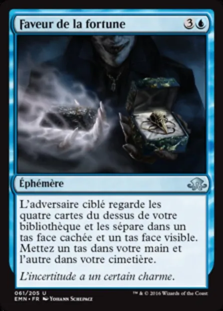 Faveur de la fortune, carte Magic EMN 61 — extension La lune hermétique