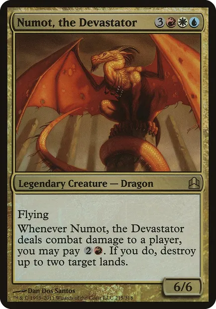 Numot, the Devastator, Magic card OCMD 215 — Commander 2011 Oversized set