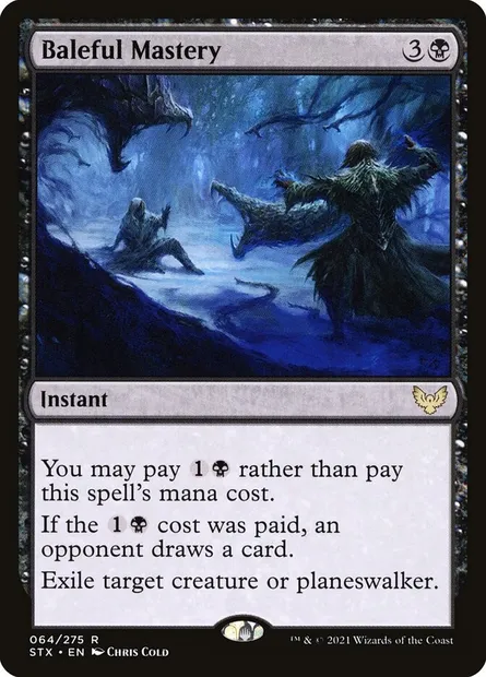 Baleful Mastery, Magic card STX 64 — Strixhaven: School of Mages set