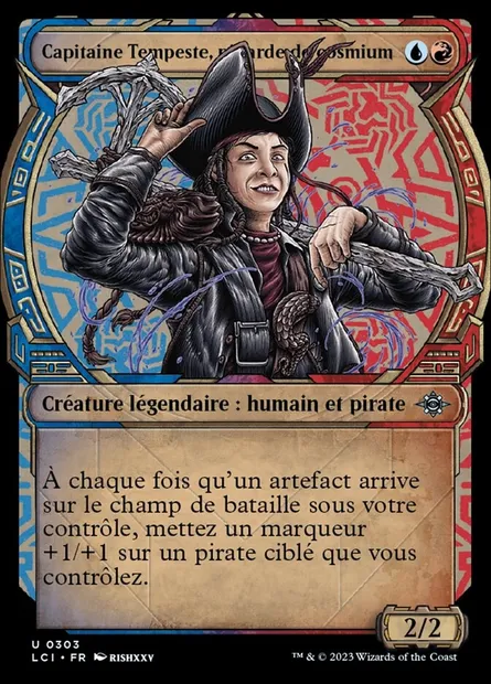 Capitaine Tempeste, pillarde de cosmium, carte Magic LCI 303 — extension The Lost Caverns of Ixalan