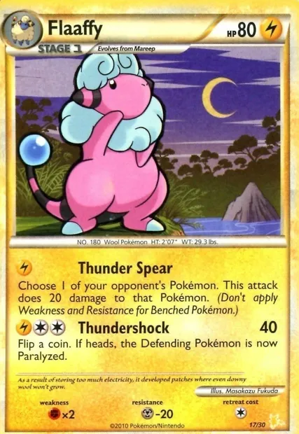 Lainergie, carte Pokémon TK4R 017 — extension HS Trainer Kit (Raichu)