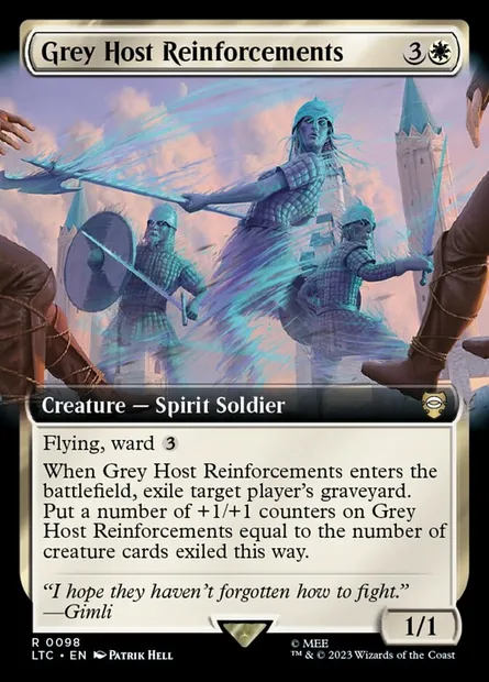 Grey Host Reinforcements, Magic card LTC 98 — Tales of Middle-earth Commander set