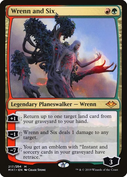 Wrenn and Six, Magic card MH1 217 — Modern Horizons set