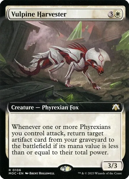 Vulpine Harvester, Magic card MOC 106 — March of the Machine Commander set