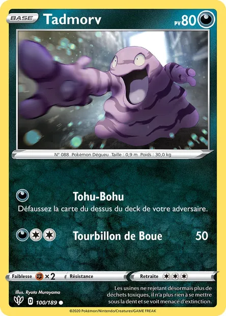 Tadmorv, carte Pokémon DAA 100 — extension Ténèbres Embrasées