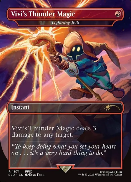 Foudre, carte Magic SLD 1871 — extension Secret Lair Drop