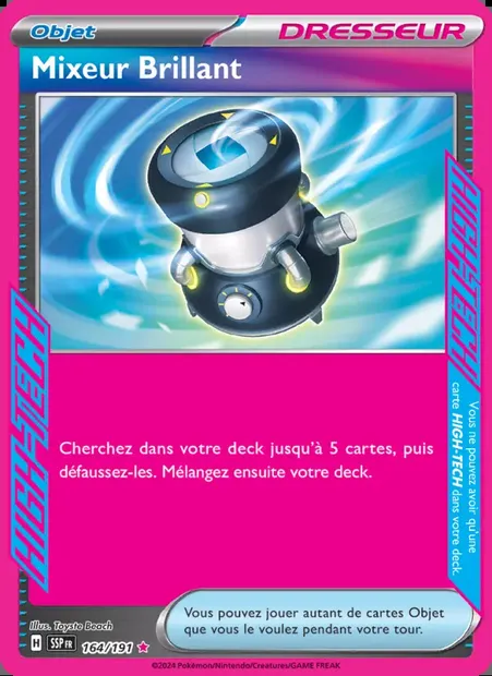 Mixeur Brillant, carte Pokémon SSP 164 — extension Étincelles Déferlantes