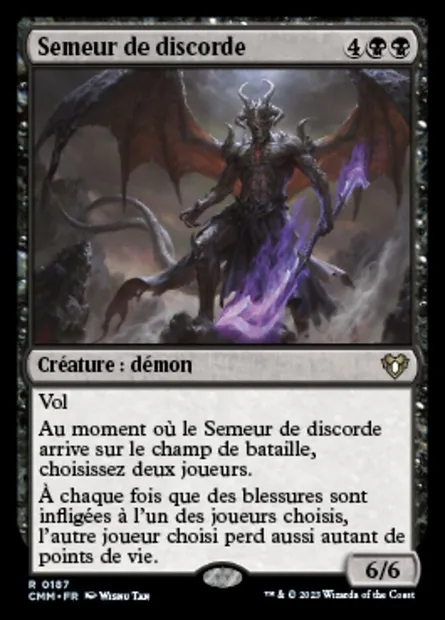 Semeur de discorde, carte Magic CMM 187 — extension Commander Masters