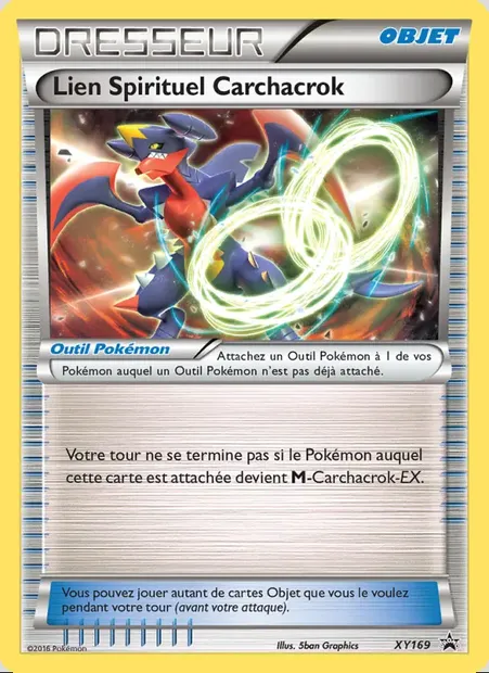 Lien Spirituel Carchacrok, carte Pokémon XY 169 — extension Promo XY