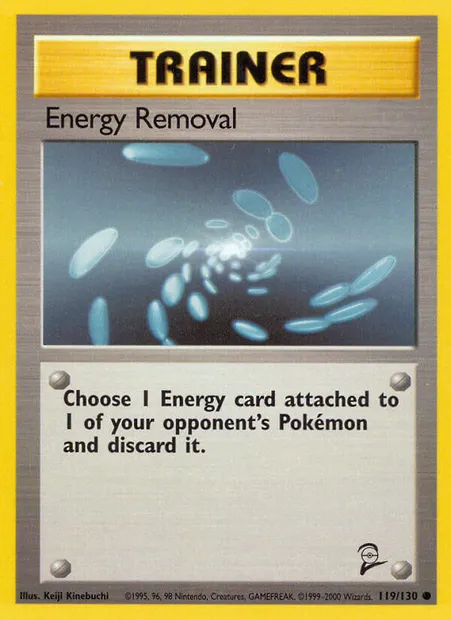 Energy Removal, Pokémon card B2 119 — Base Set 2 set