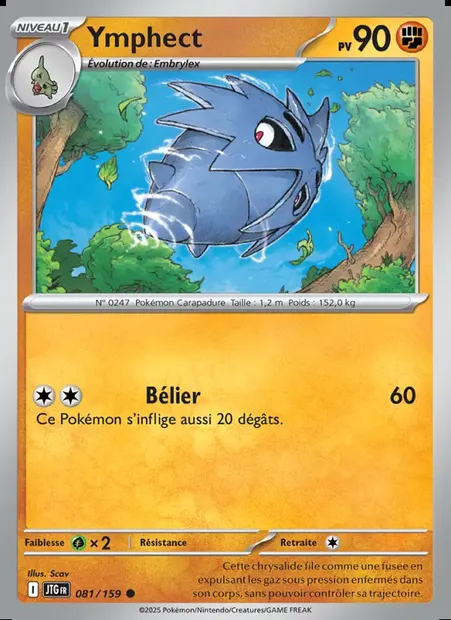 Ymphect, carte Pokémon JTG 081 — extension Aventures Ensemble