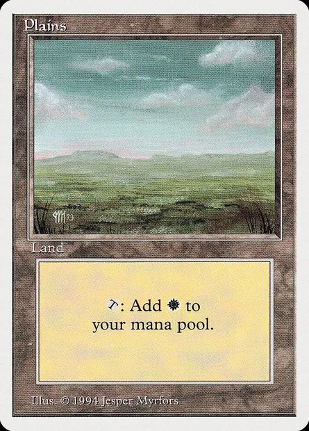 Plains, Magic card SUM 294 — Summer Magic / Edgar set
