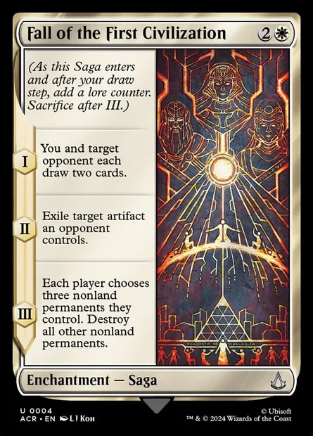 Fall of the First Civilization, Magic card ACR 4 — Assassin's Creed set