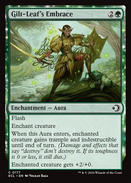 Gilt-Leaf's Embrace, Magic card ECL 177 — Lorwyn Eclipsed set