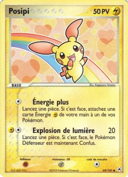 Posipi, carte Pokémon HL 69 — extension EX Légendes Oubliées