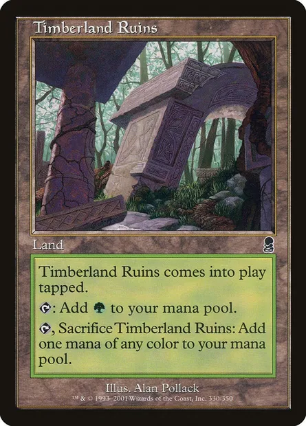 Timberland Ruins, Magic card ODY 330 — Odyssey set