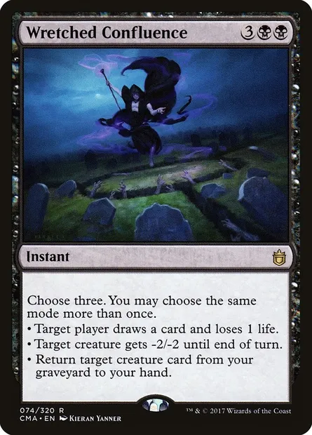 Confluence misérable, carte Magic CMA 74 — extension Commander Anthology