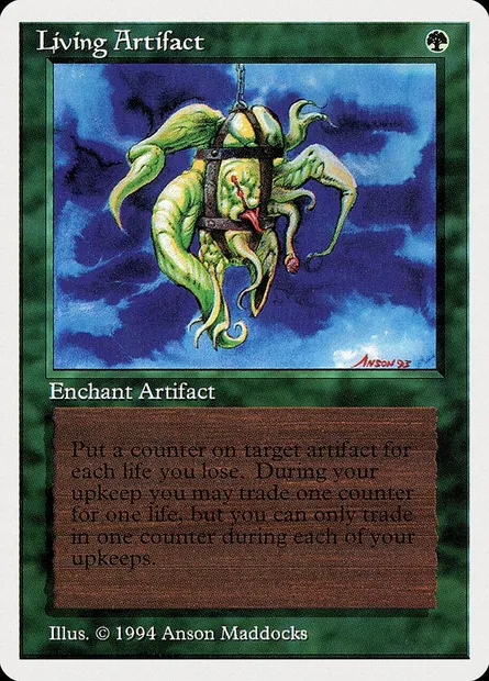 Artefact vivant, carte Magic SUM 209 — extension Summer Magic / Edgar