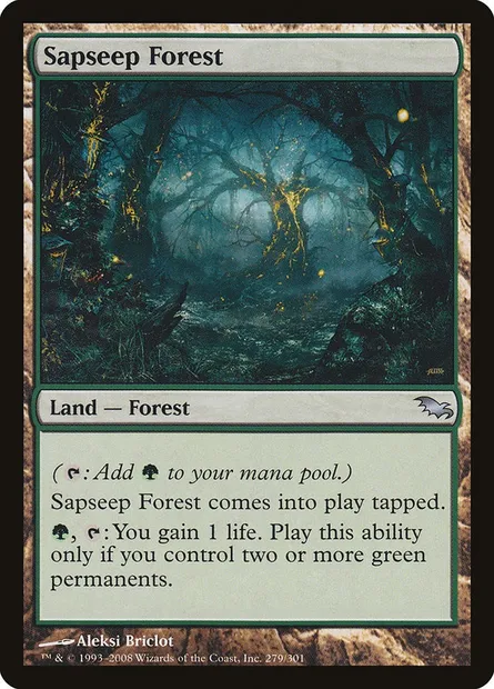 Sapseep Forest, Magic card SHM 279 — Shadowmoor set