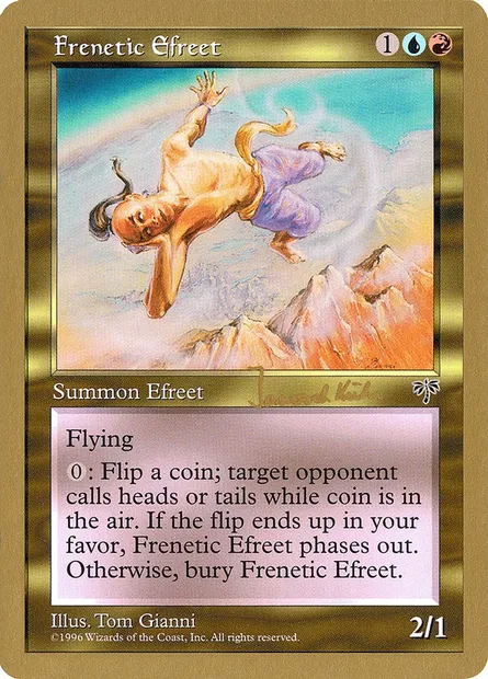 Frenetic Efreet, Magic card WC97 jk264 — World Championship Decks 1997 set