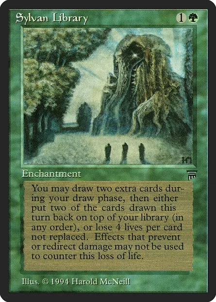 Sylvan Library, Magic card LEG 207 — Legends set