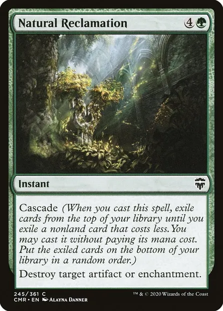 Natural Reclamation, Magic card CMR 245 — Commander Legends set