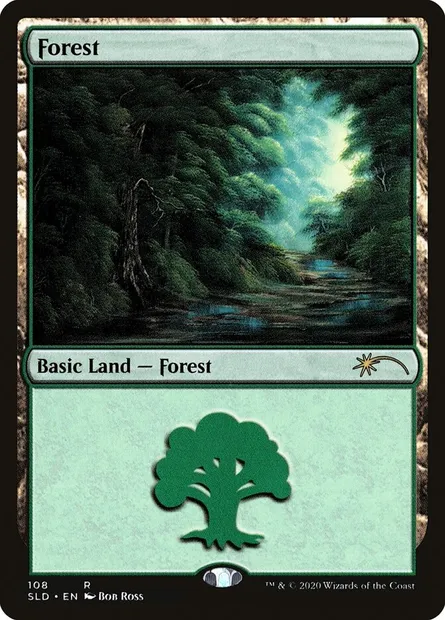 Forêt, carte Magic SLD 108 — extension Secret Lair Drop