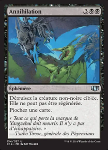Annihilation, carte Magic C14 134 — extension Commander 2014