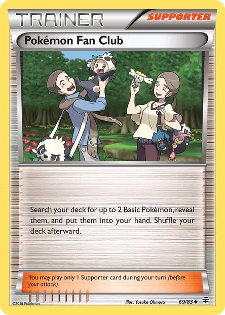 Pokémon Fan Club, Pokémon card GEN 69 — Generations set