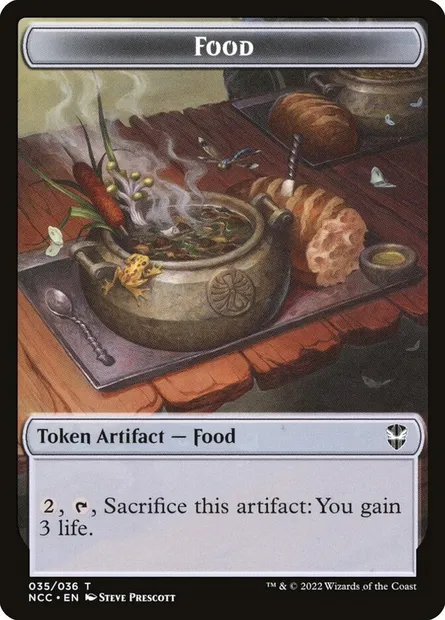 Food, Magic card TNCC 35 — New Capenna Commander Tokens set