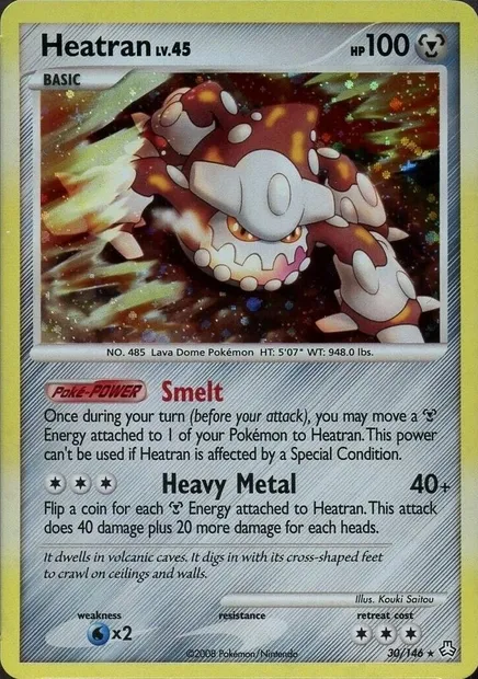 Heatran Lv.45, carte Pokémon TDX 030-4 — extension Theme Deck & Blisters Exclusives