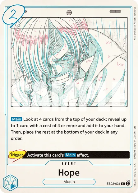 Hope, One Piece card EB02-031 — Anime 25th Collection set