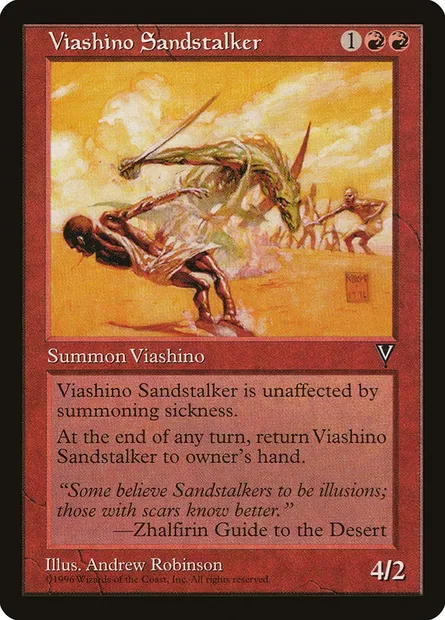 Viashino Sandstalker, Magic card VIS 100 — Visions set
