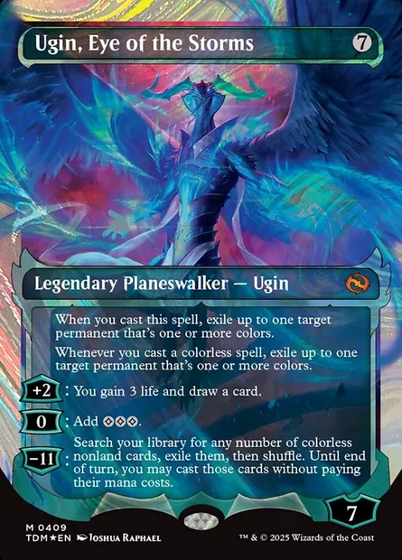 Ugin, l'Œil des tempêtes, carte Magic TDM 409 — extension Tarkir: Dragonstorm