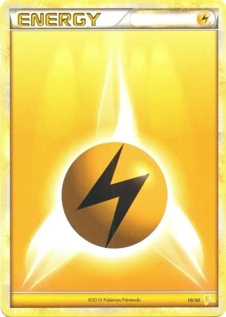 Lightning Energy, Pokémon card TK4R 010 — HS Trainer Kit (Raichu) set