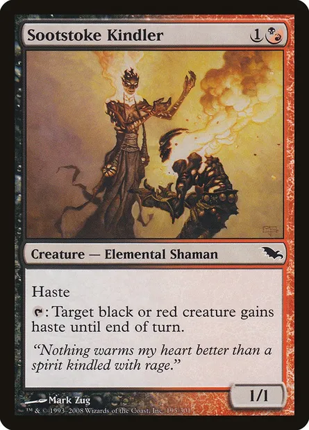 Sootstoke Kindler, Magic card SHM 195 — Shadowmoor set