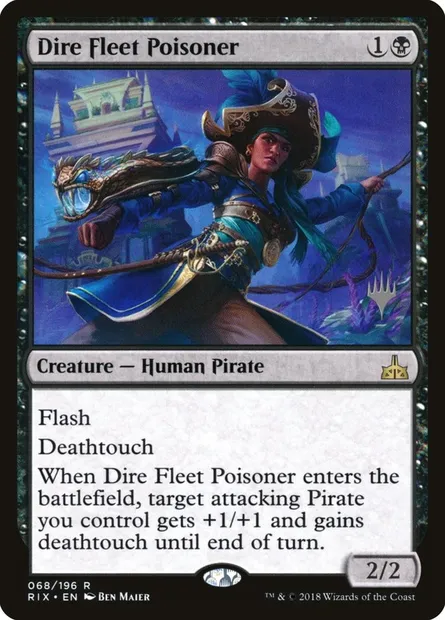 Dire Fleet Poisoner, Magic card PRIX 68p — Rivals of Ixalan Promos set