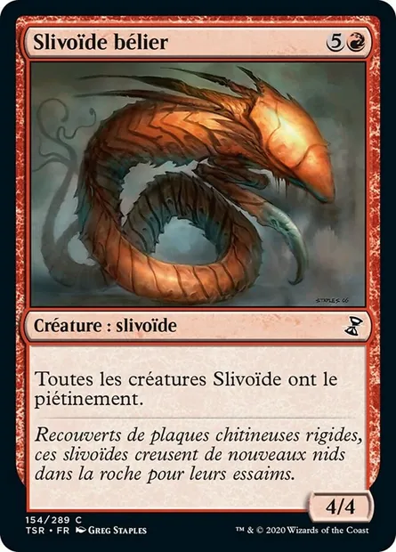 Slivoïde bélier, carte Magic TSR 154 — extension Spirale Temporelle Remastered