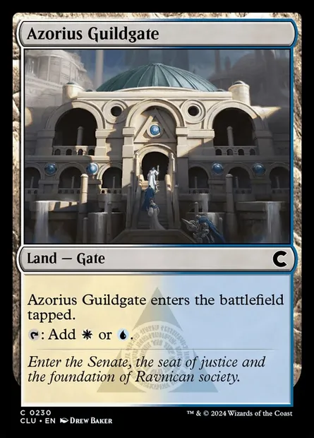 Azorius Guildgate, Magic card CLU 230 — Ravnica: Clue Edition set