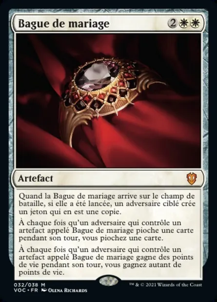 Bague de mariage, carte Magic VOC 32 — extension Crimson Vow Commander