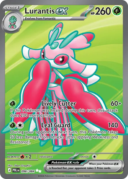 Lurantis ex, Pokémon card PBL 096 — Pitch Black set