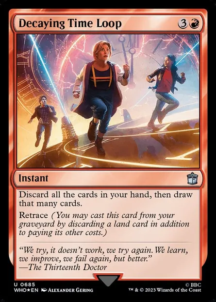 Decaying Time Loop, Magic card WHO 685 — Doctor Who set