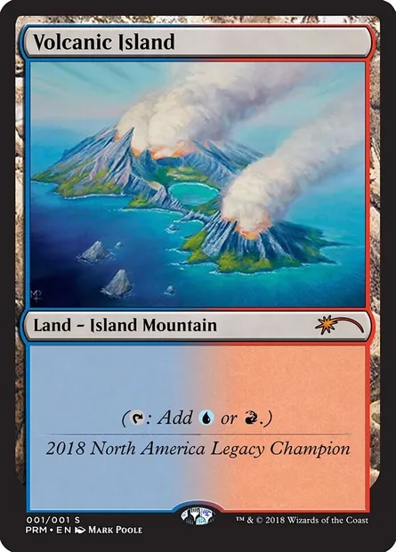 Volcanic Island, Magic card OLGC 2018NA — Legacy Championship set