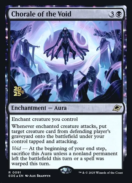 Chorale of the Void, Magic card PEOE 91s — Edge of Eternities Promos set